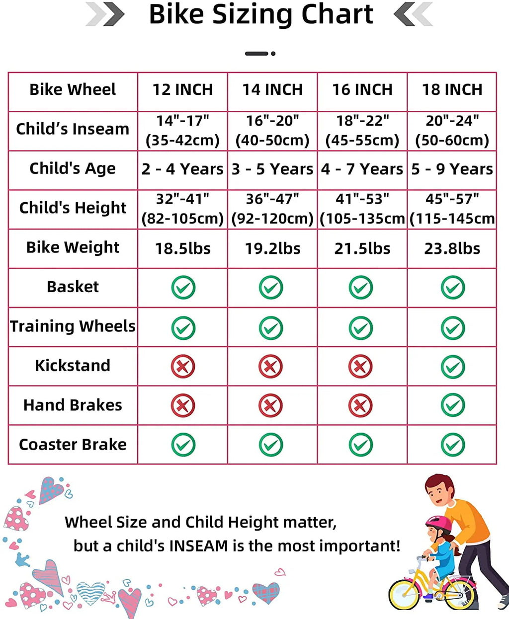 16 Inch Kids Bike with Training Wheels, Blue Z206