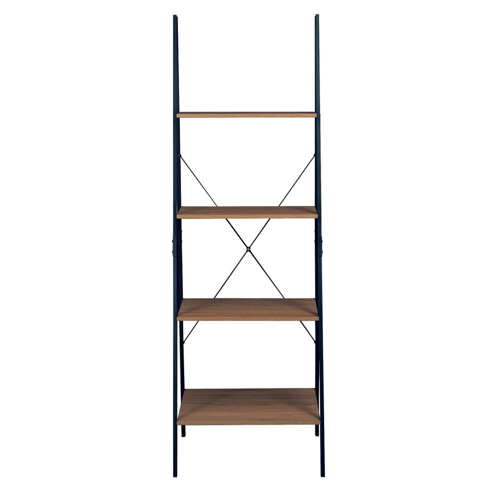72x22 Ladder Bookcase Urban Walnut W8604