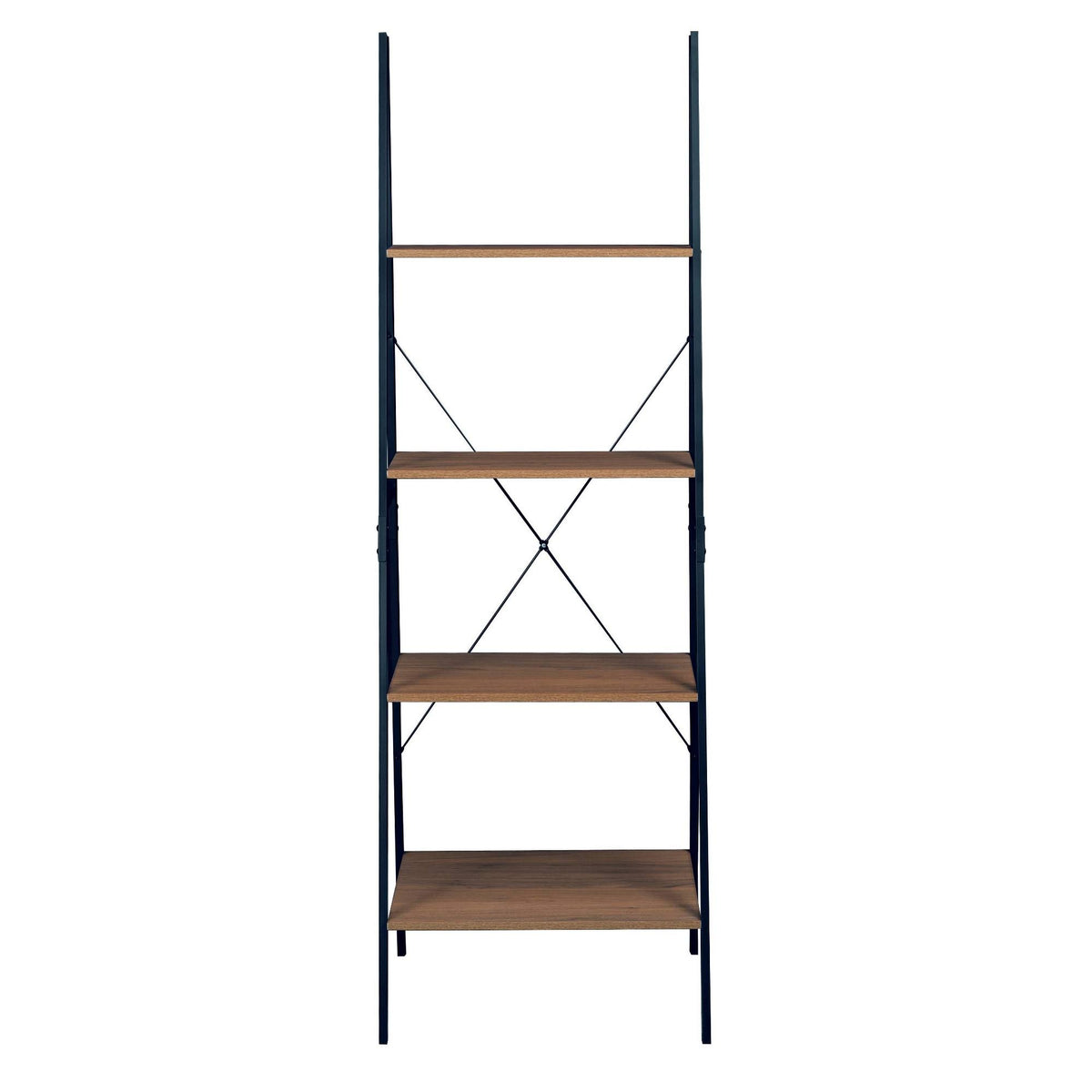 72x22 Ladder Bookcase Urban Walnut W8604