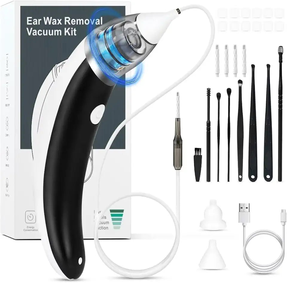 Electric Ear Wax Removal Vacuum Tool with 5 Levels Strong Suction Y574656