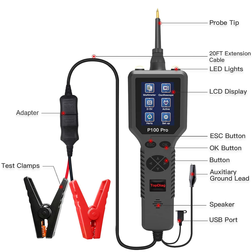 9~30V Circuit Tester with Two LED Lights O941