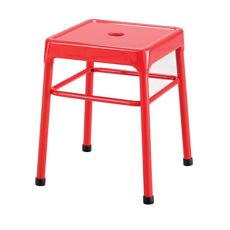 Black Steel Guest Stool F255114