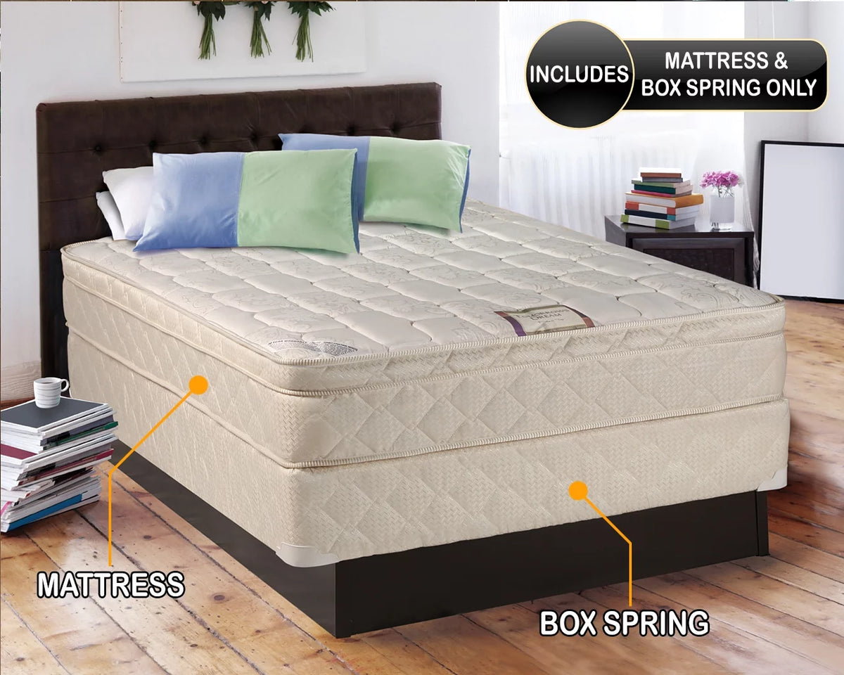 10" Pillow Top Mattress and Box Spring Set W414