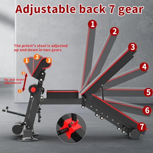 Adjustable Foldable Incline Decline Weight Bench Y6416