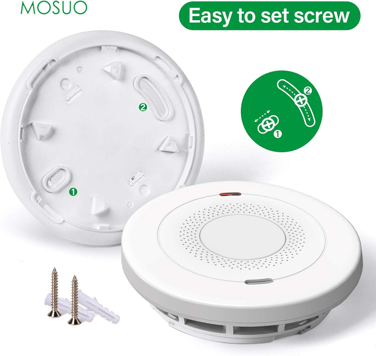 Smoke and Carbon Monoxide Detector Alarm, 10-Year Battery, Dual Sensor D7819