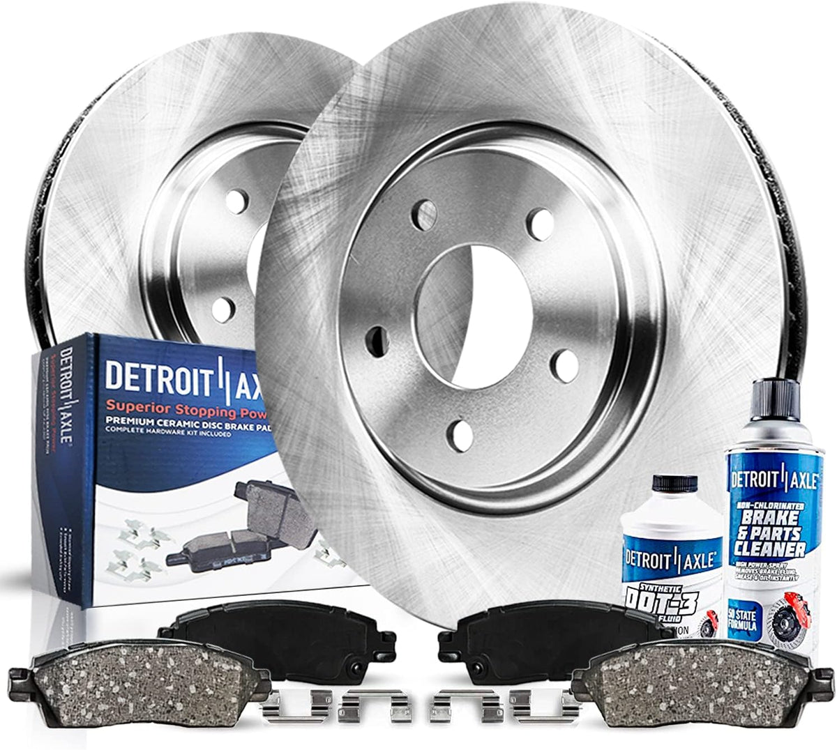 Front Disc Brake Rotors and Brake Pads for Town & Country Voyager Dodge Grand Caravan J997657