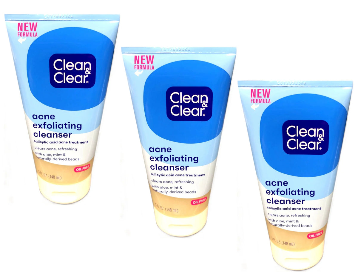 Acne Exfoliating Cleanser 5 Fl. Oz. Scrub, 3 Pack X17997