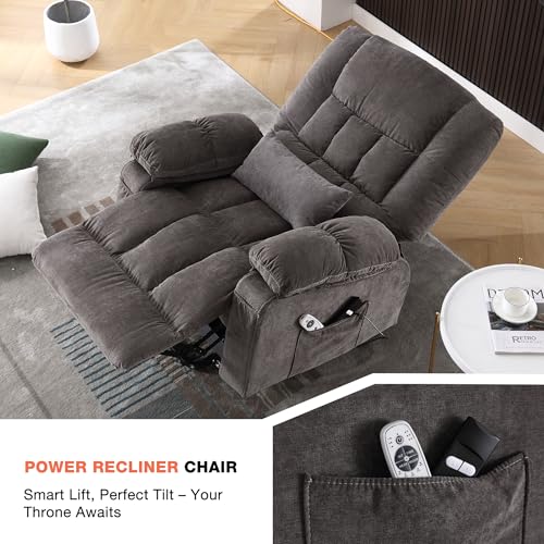 Power Lift Recliner Chair with Vibration Massage and Lumbar Heating I70358