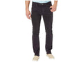 Black Brushed Twill Five-Pocket Pant E193