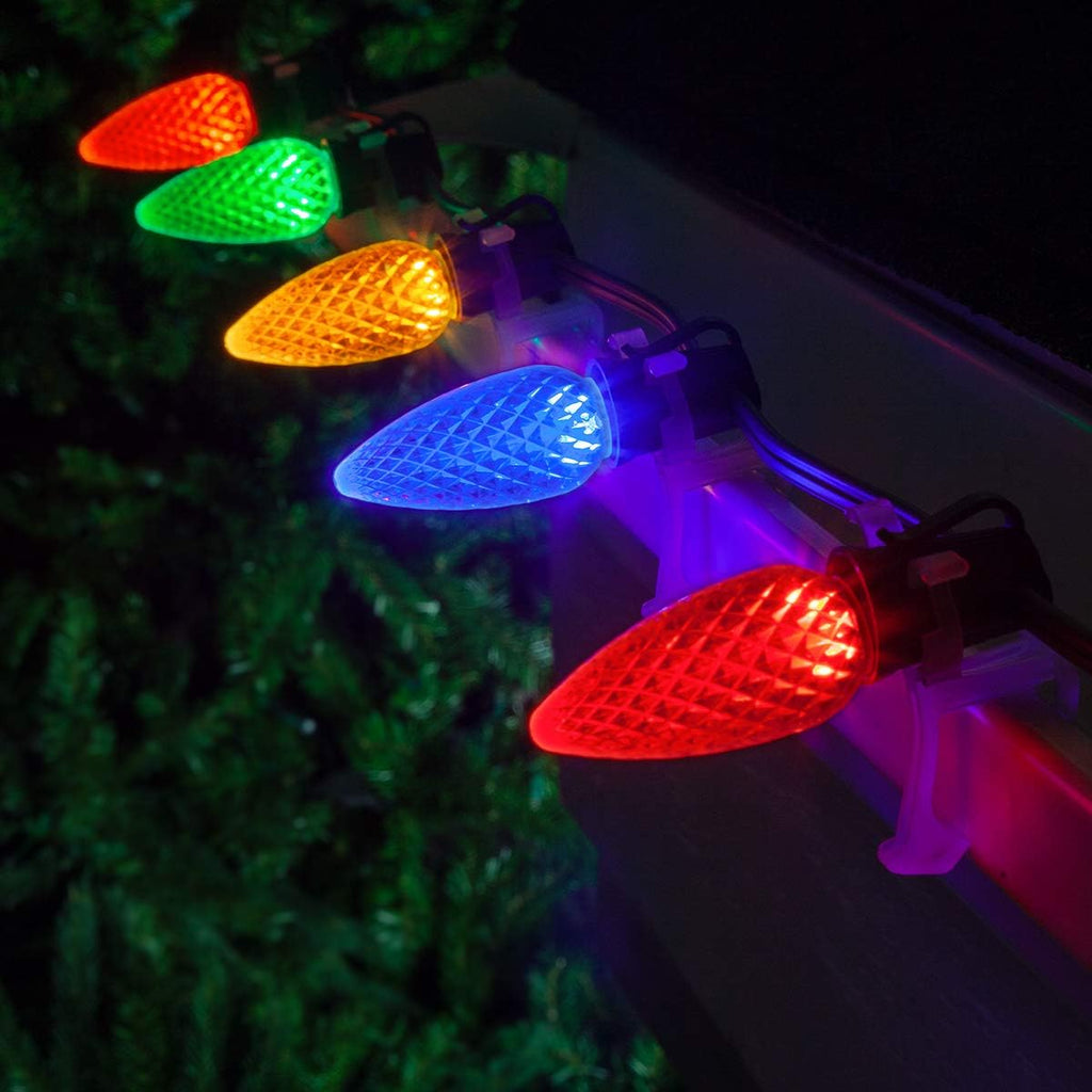 25 Lights Warm White LED Christmas Lights Green Wire Pack of 2 E870