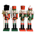 Wood Nutcracker Soldier Model Decorative Ornament U22370