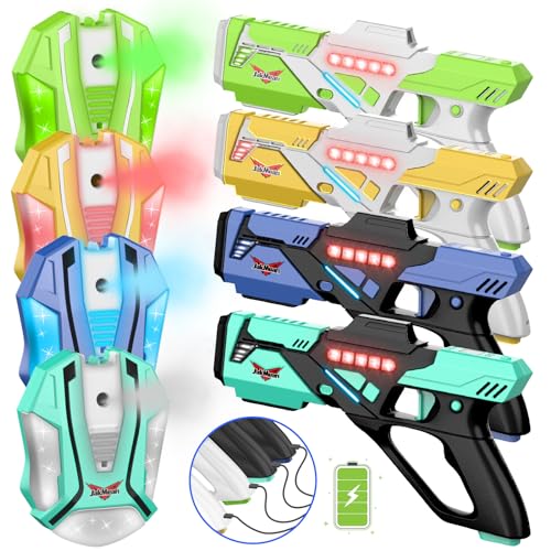 Rechargeable Laser Tag Set with Vests Set of 4 R682642