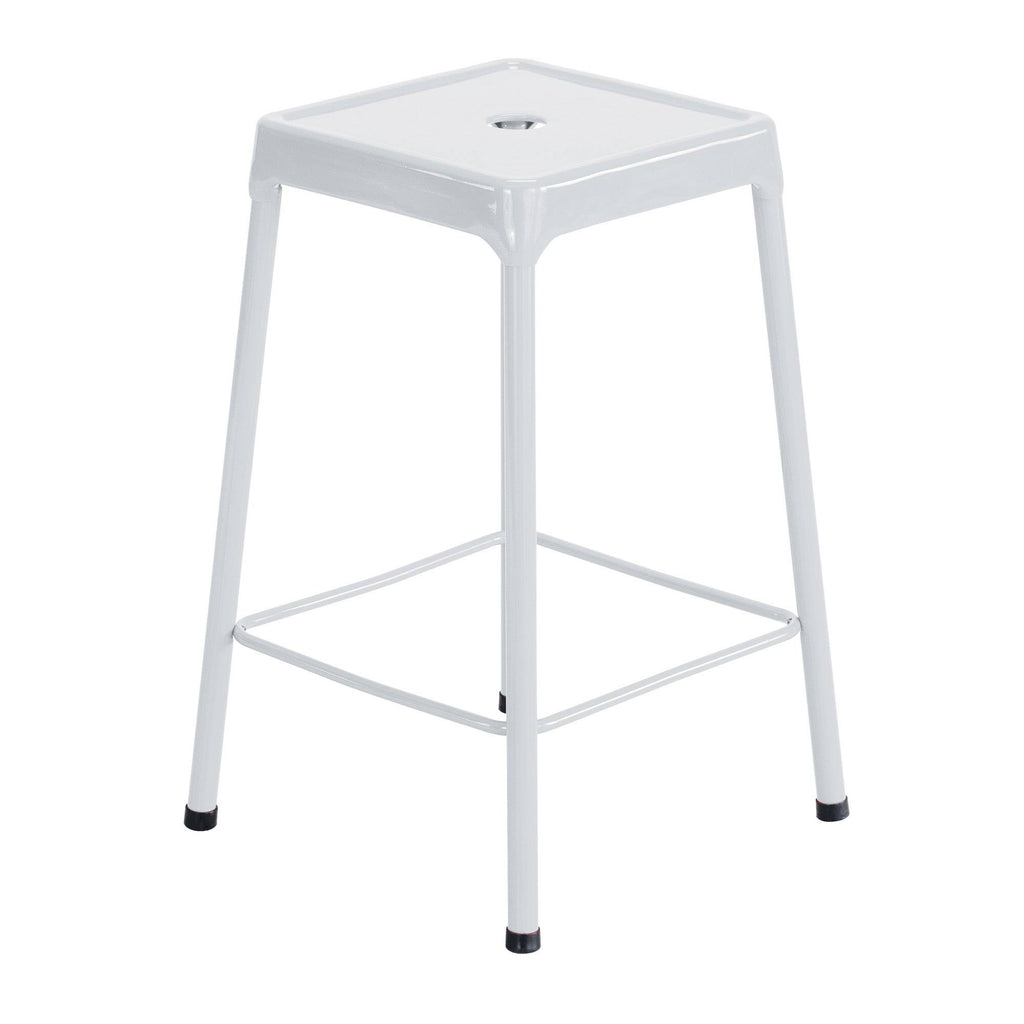 Black Steel Guest Stool F255114