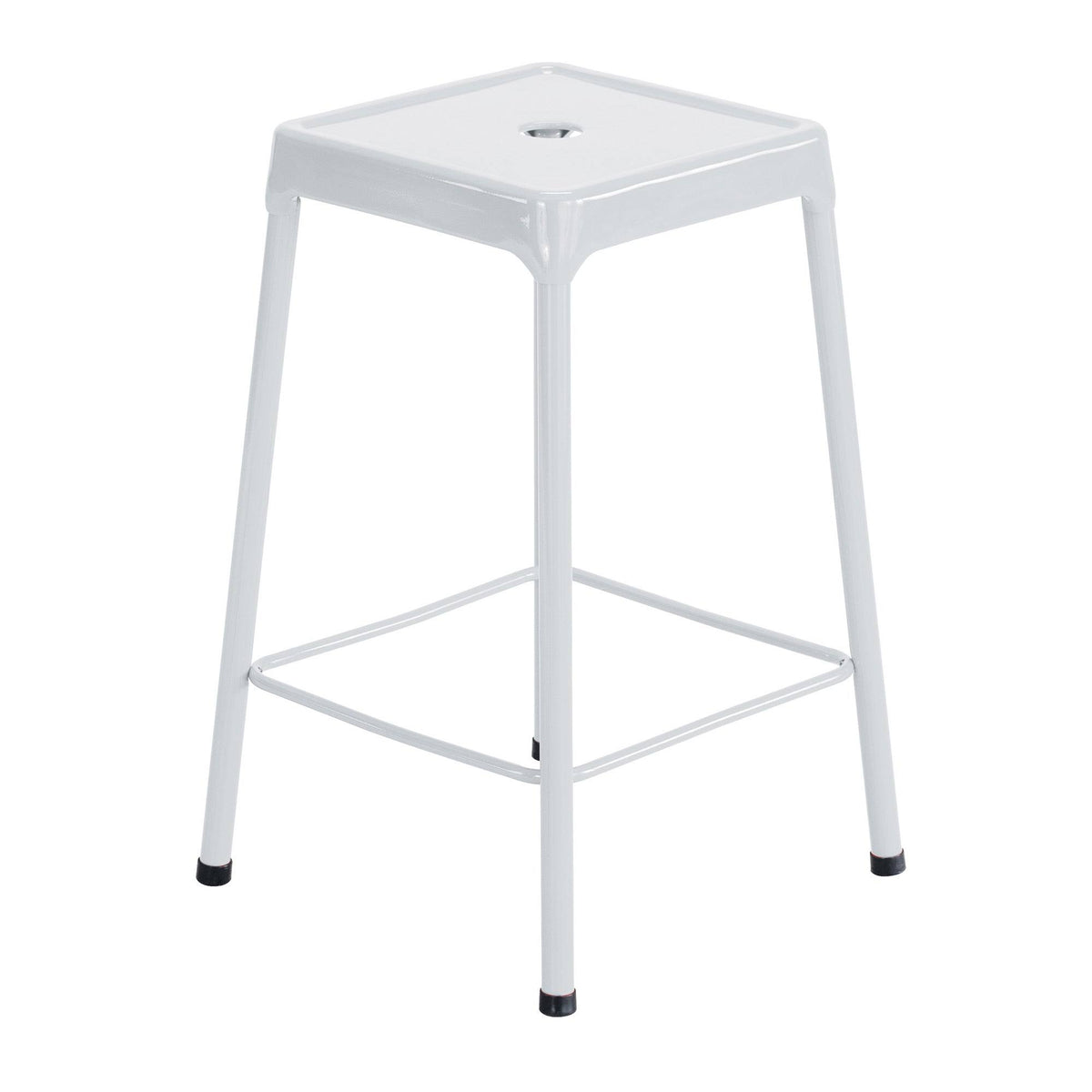 Black Steel Guest Stool F255114