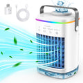 Portable 700ml Mini Evaporative Air Cooler Desk Fan with 4 Speeds W418