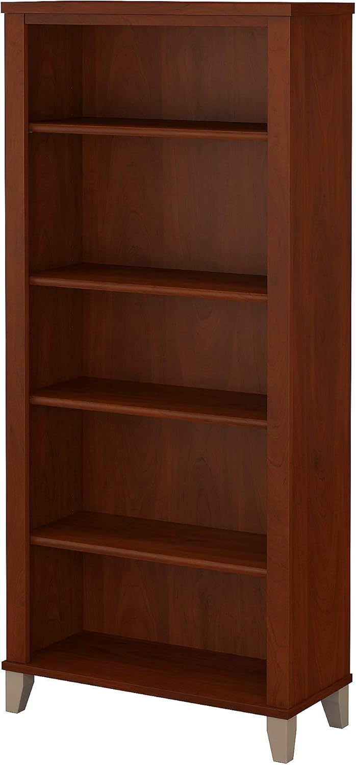 Ash Gray 5 Shelf Bookcase L43576