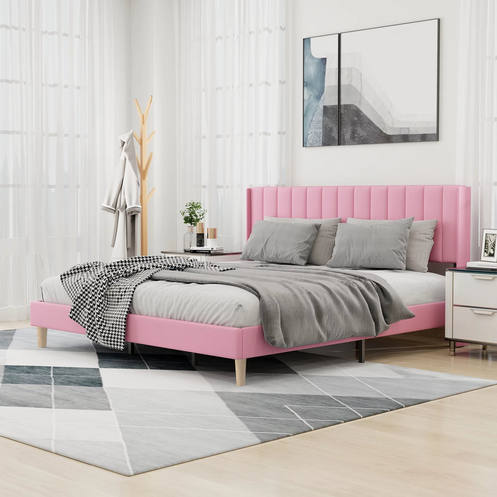 Twin Size Upholstered Platform Bed Frame G602