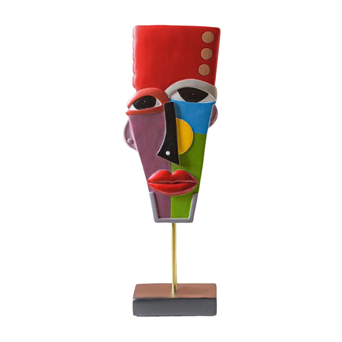 Modern Abstract Human Face Statue V1466