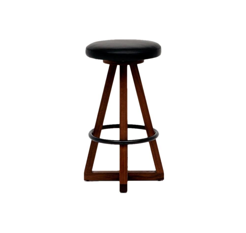 Bleached White Oak Stool V139