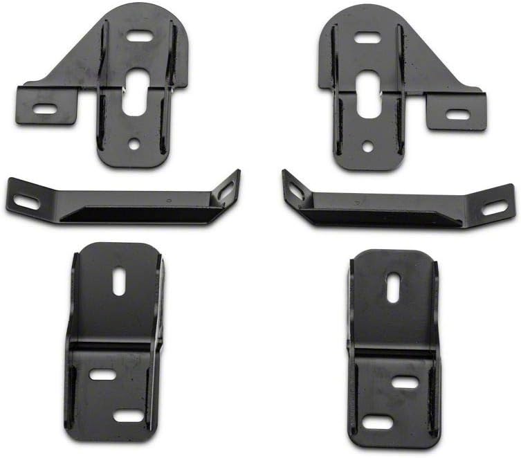 Black 4-Inch Oval Bent End Side Step Bars C748