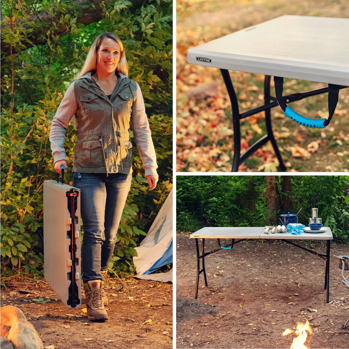 5 Foot Rectangle Fold-in-Half Table H140