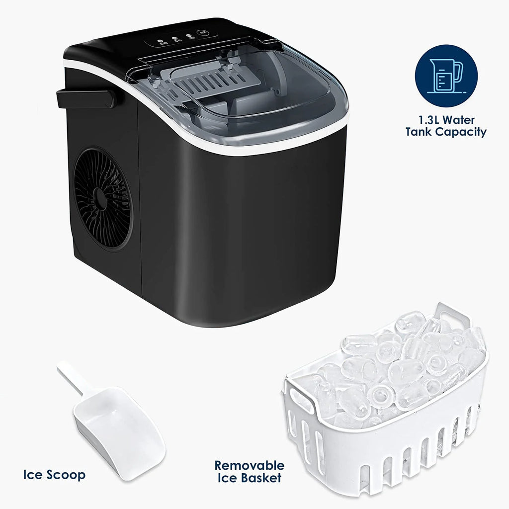 Black Countertop Ice Maker Machine M38483