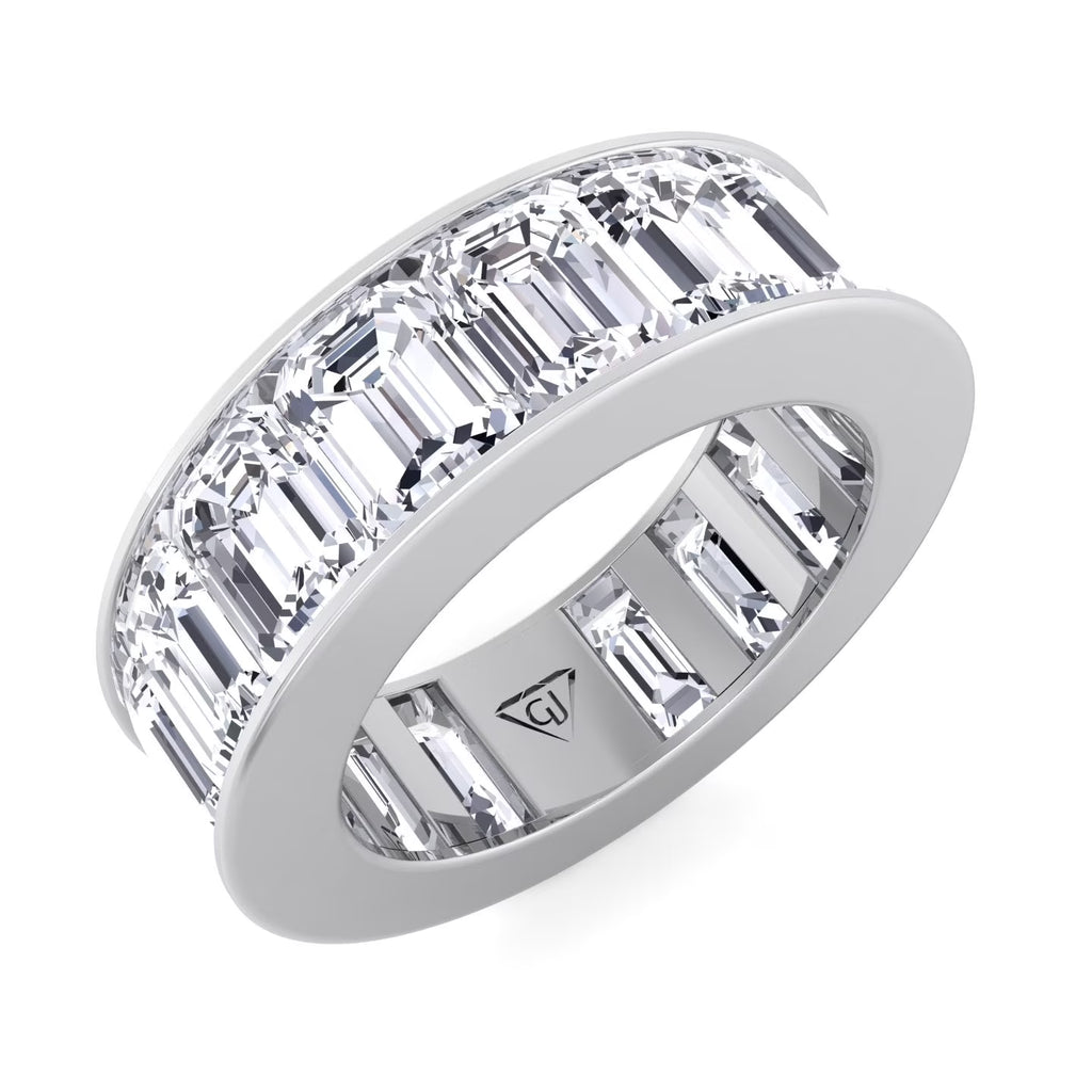Channel Set Emerald Cut Diamond Eternity Band H706783