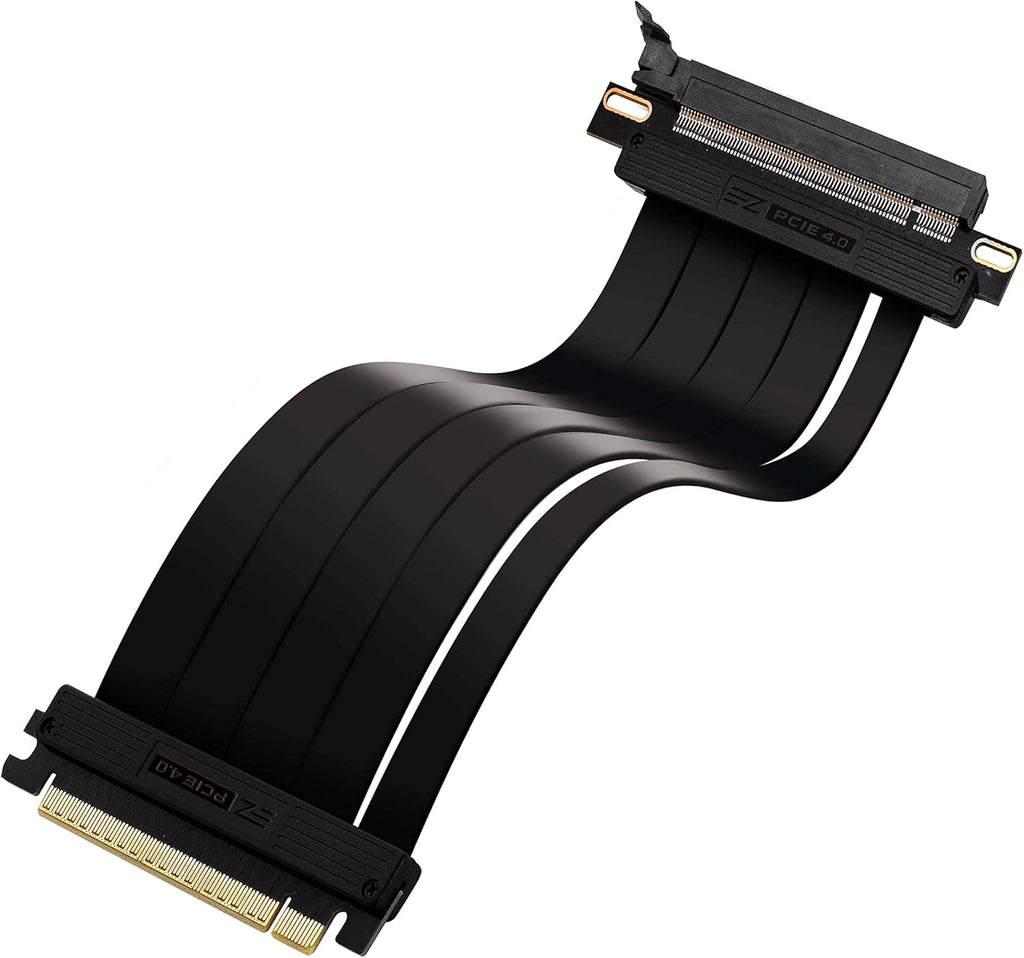 PCIE Gen 4 16x Flexible Riser Cable PCI Express 4.0 GPU Extension Card Right Angle Connector 7.87in 20cm Pack of 2 S23623