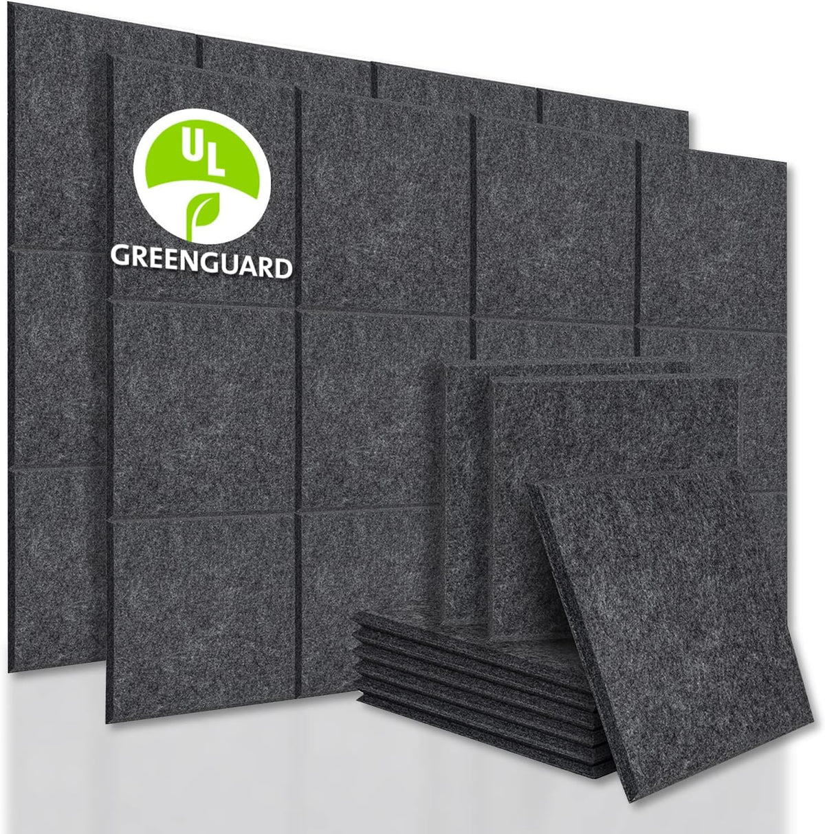 12 Pack Acoustic Panels Sound Dampening Panels, Brown W8747
