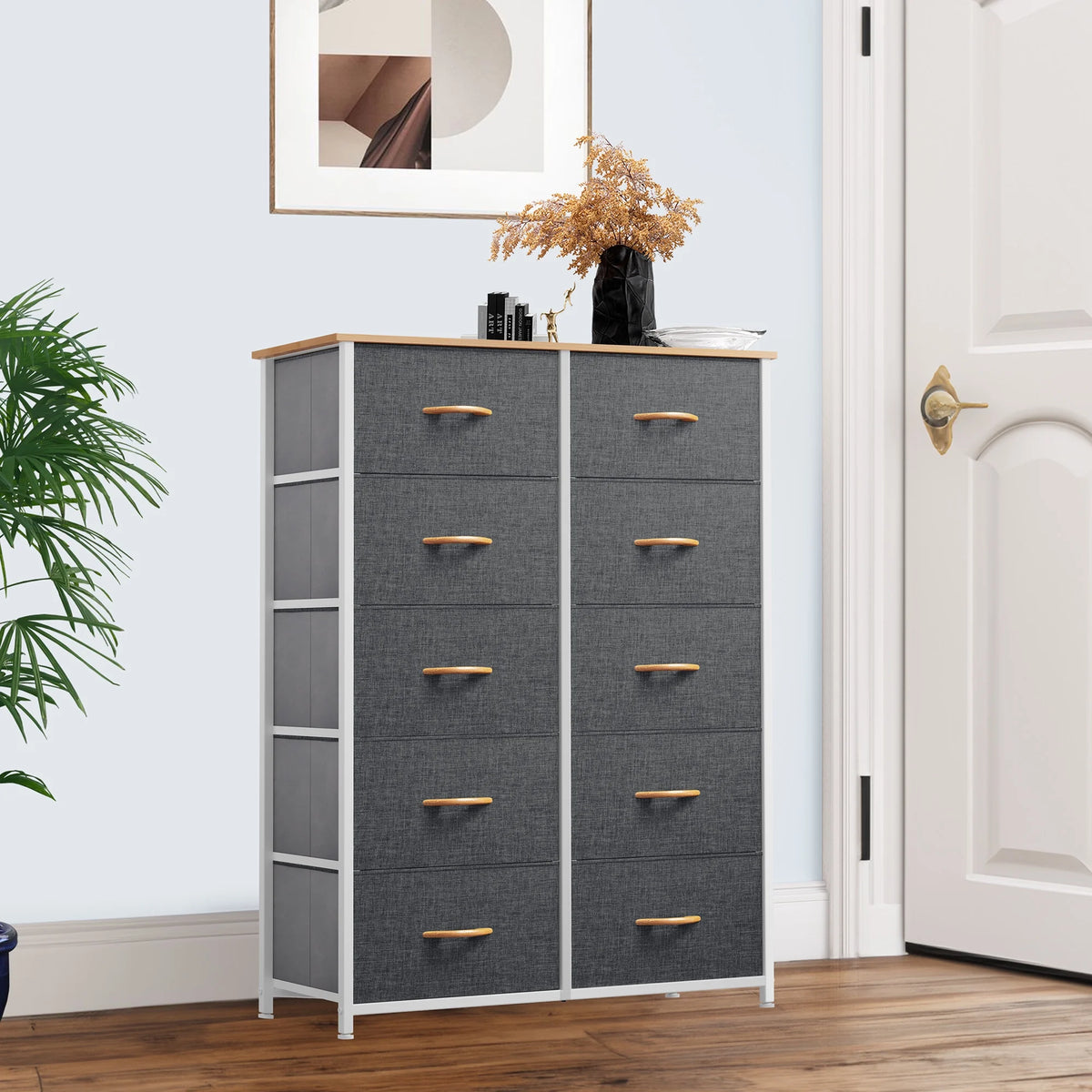10 Drawer Fabric Storage Dresser B154