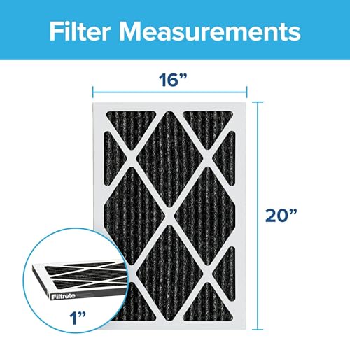 16x25x1 Pleated Air Filter, 2 Filters S9344