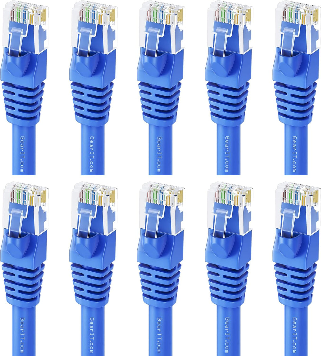 100-Pack Blue Cat5e Ethernet Patch Cable 1 Foot G79111