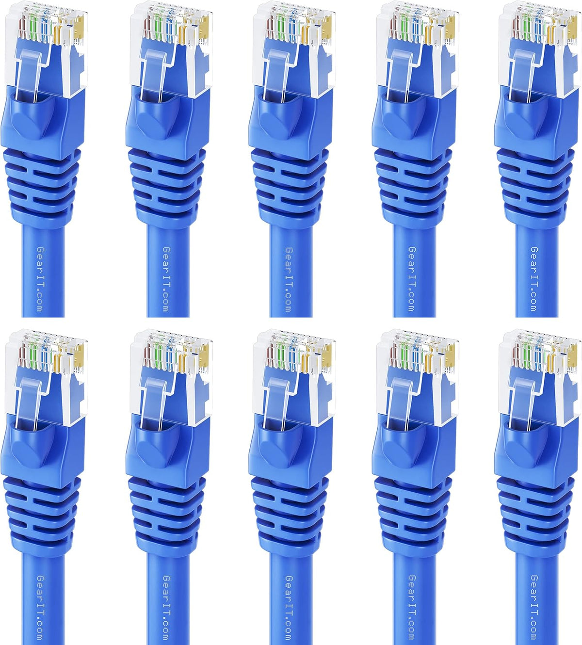 100-Pack Blue Cat5e Ethernet Patch Cable 1 Foot G79111