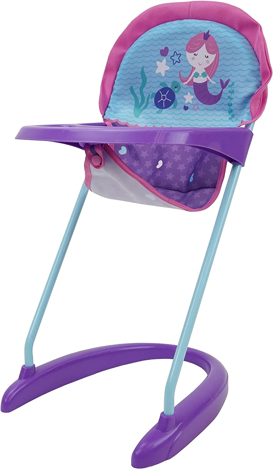 Mermaid Doll Highchair with Front Tray & Safety Harness D25364