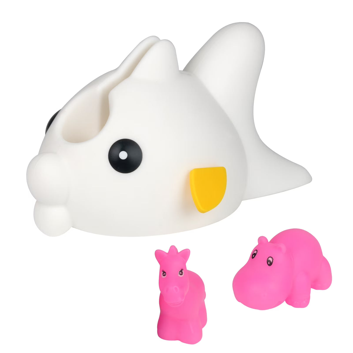 White Faucet Cover with 2 Toys U515229