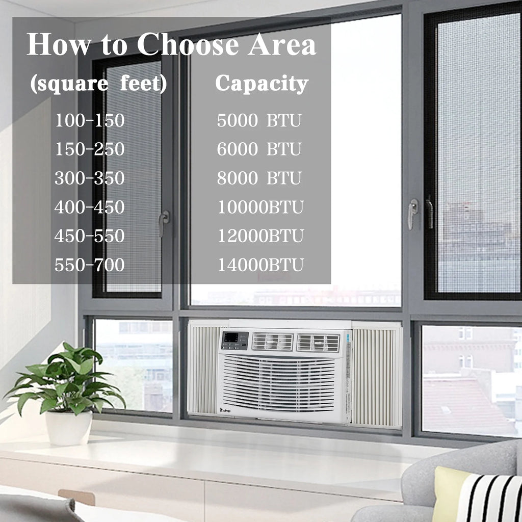 Window Mounted Air Conditioner 10000 BTU White F932309