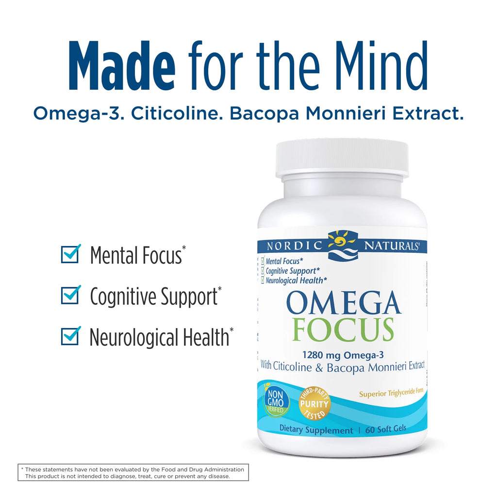 Omega Focus Softgels 1280 Mg 60 Count F7752