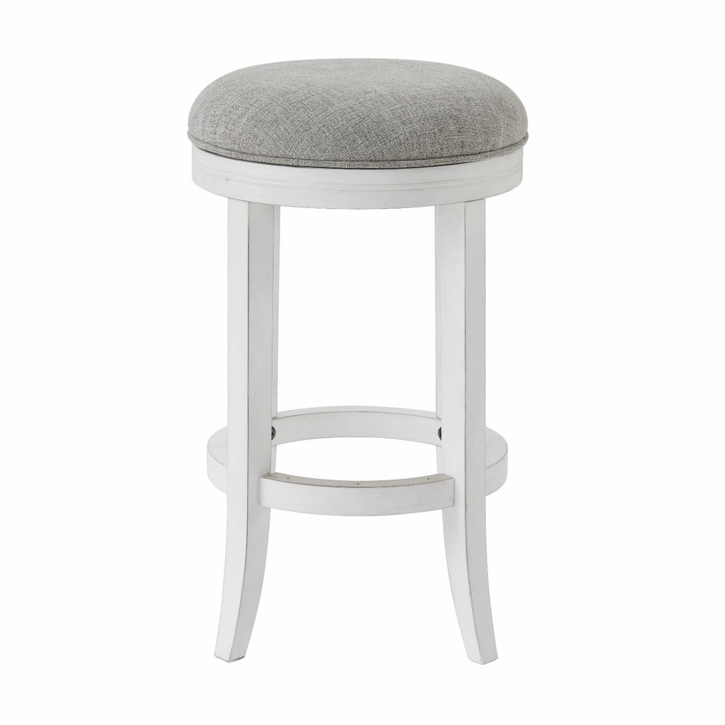 Upholstered Swivel Backless Counter-Height Barstool U853681
