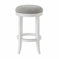 Upholstered Swivel Backless Counter-Height Barstool U853681