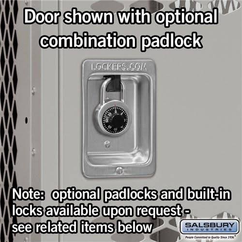 12x22 Wide Double Tier Vented Metal Locker R7837