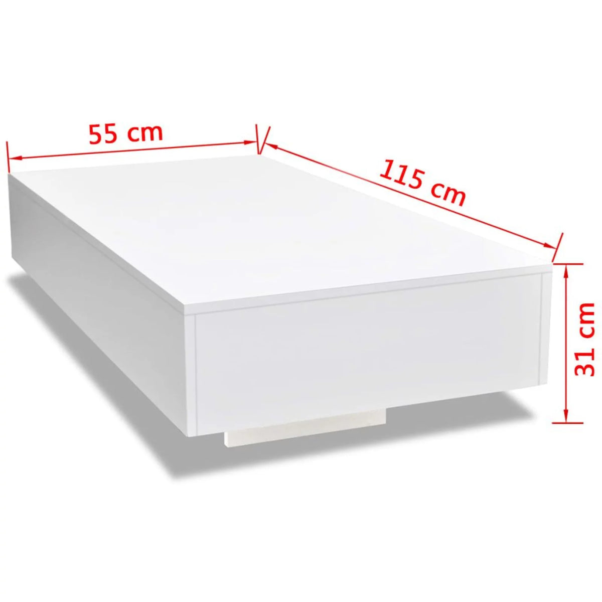 High Gloss White Coffee Table H783