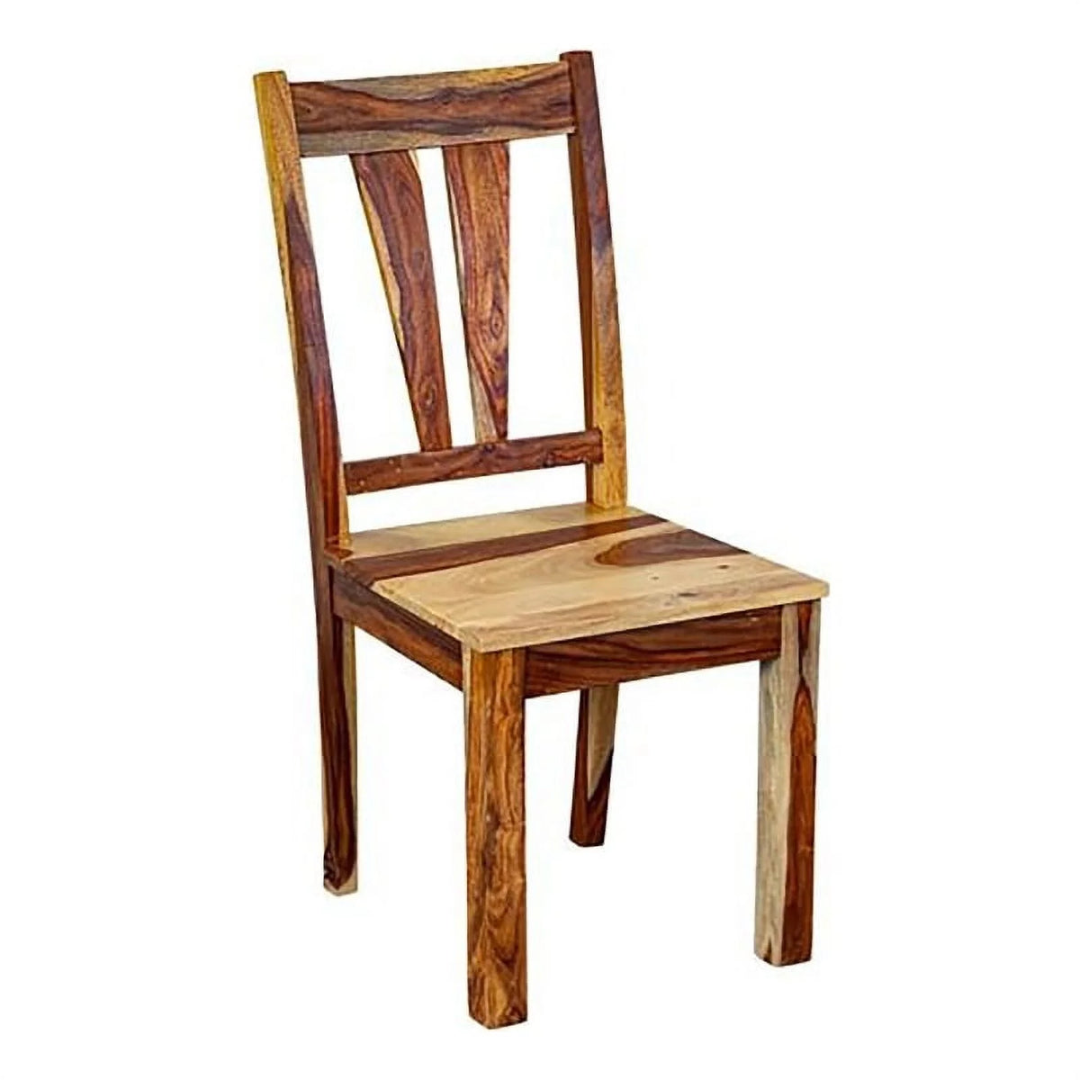 Brown Solid Wood Dining Side Chair I360251