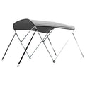 Grey 3 Bow Bimini Boat Tops with 1 inch Aluminum Frame Q571762