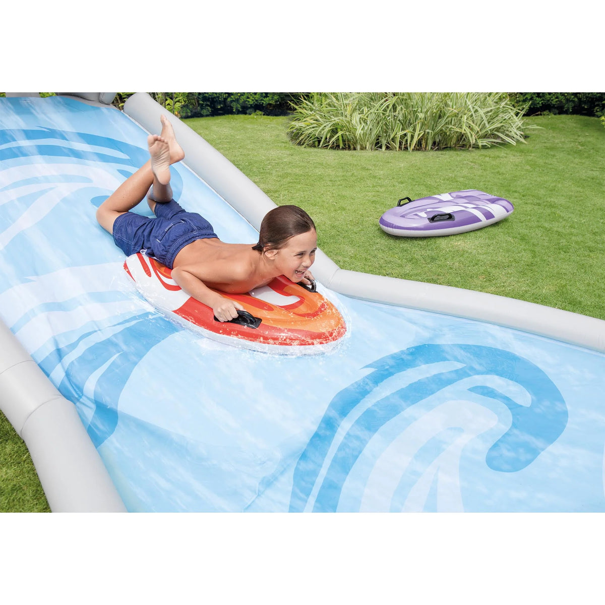 Inflatable Backyard Water Slide with Electric Air Pump L4528