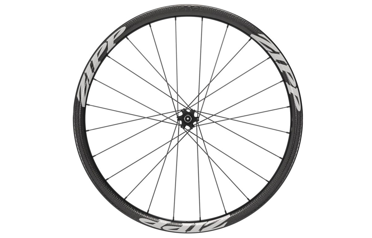 White Carbon Clincher Tubeless Disc Brake Front Wheel V9457