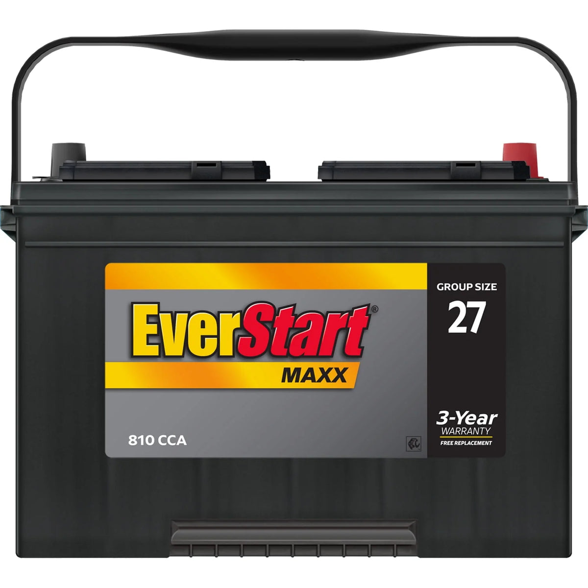 Lead Acid Automotive Battery Group Size 27 12 Volt 830 CCA J1838