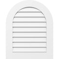 32x22W x 22x22H Round Top Surface Mount PVC Gable Vent U904