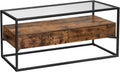 Rustic Brown and Black TV Cabinet with 2 Drawers G651588
