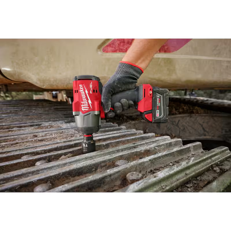 18V Brushless Cordless 1/2 in. Impact Wrench Kit and Impact Socket Set V496863