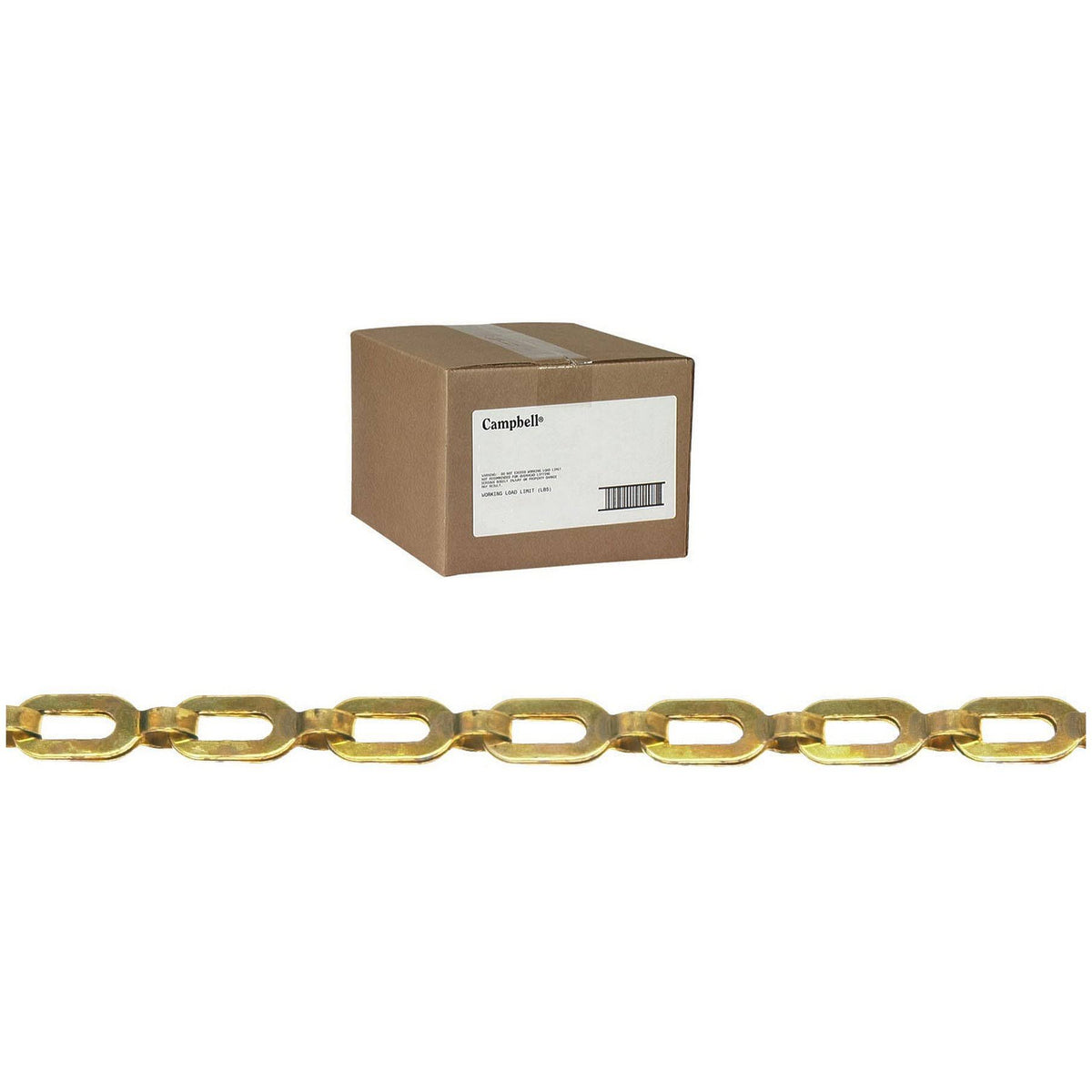 1/0 Bright Brass Safetyplumbers Chain (100 ft) O2275